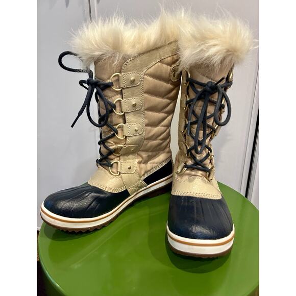 Sorel Tofino II Canvas Curry Fawn Women Tall Snow Boot Waterproof Size 7.5‎ - Picture 2 of 14